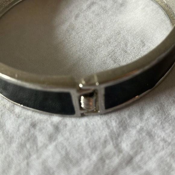 Black & Silver tone stretch bracelets- “J” & “K” initials- set of 2 - Picture 5 of 16